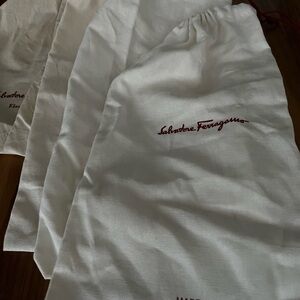 Salvatore Ferragamo White Dust Bags
